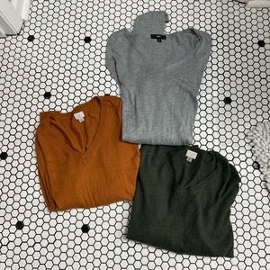 Bundle of 3 sweaters from target size small and medium